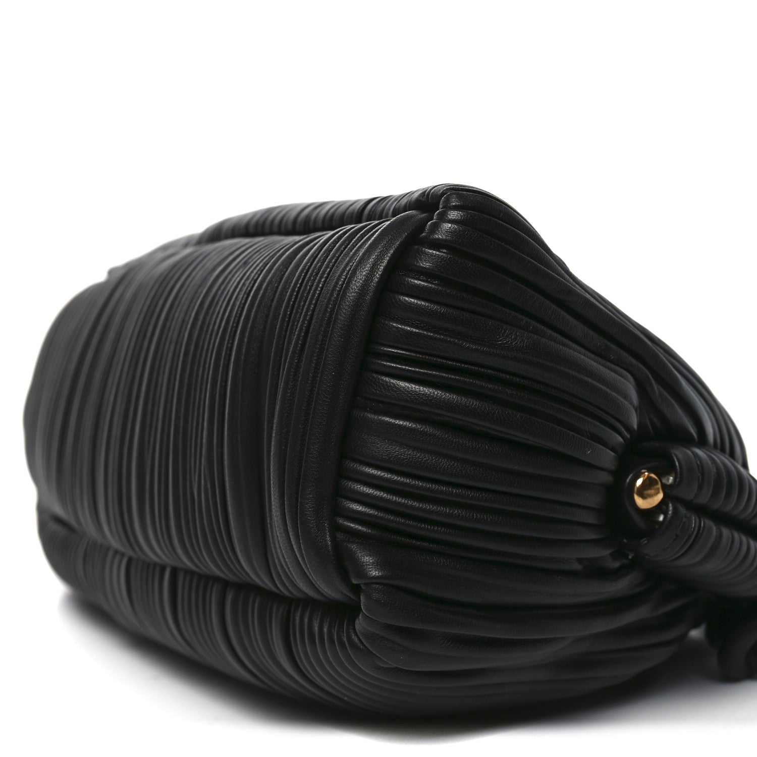Mansur Gavriel Lambskin Pleated Cloud Oversized Clutch Black 9 of 9
