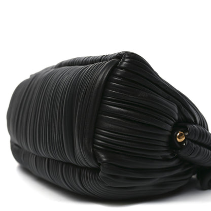 Mansur Gavriel Lambskin Pleated Cloud Oversized Clutch Black 9 of 9