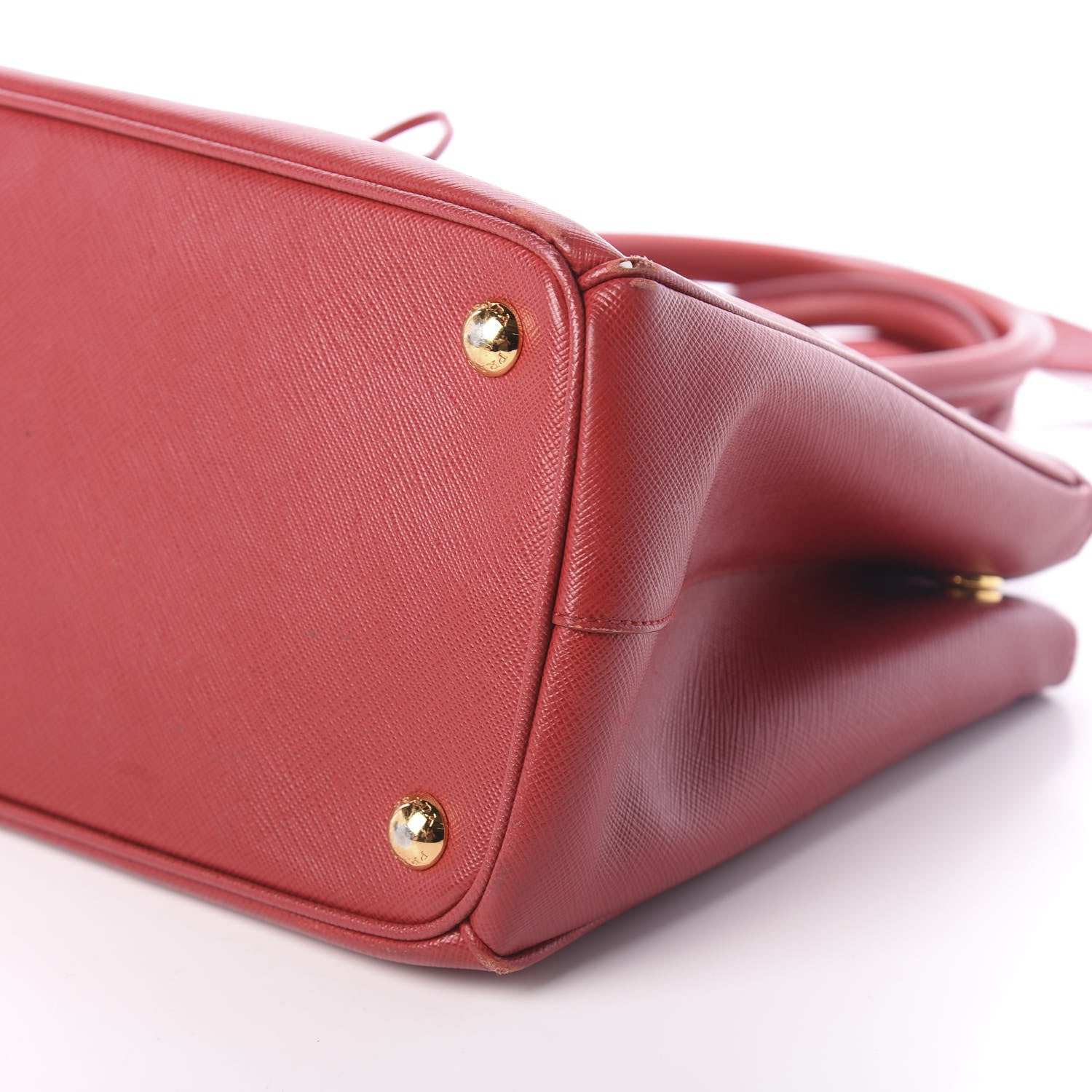 Prada Saffiano Small Galleria Double Zip Tote Fuoco 12 of 12