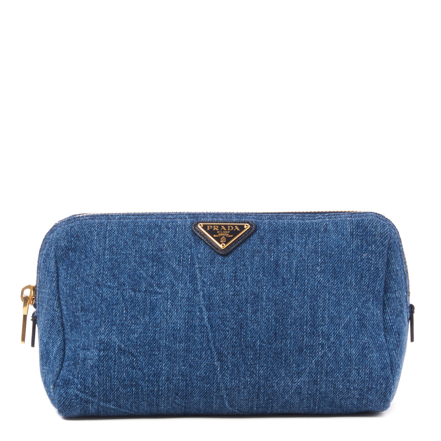 Denim Cosmetic Pouch Bleu