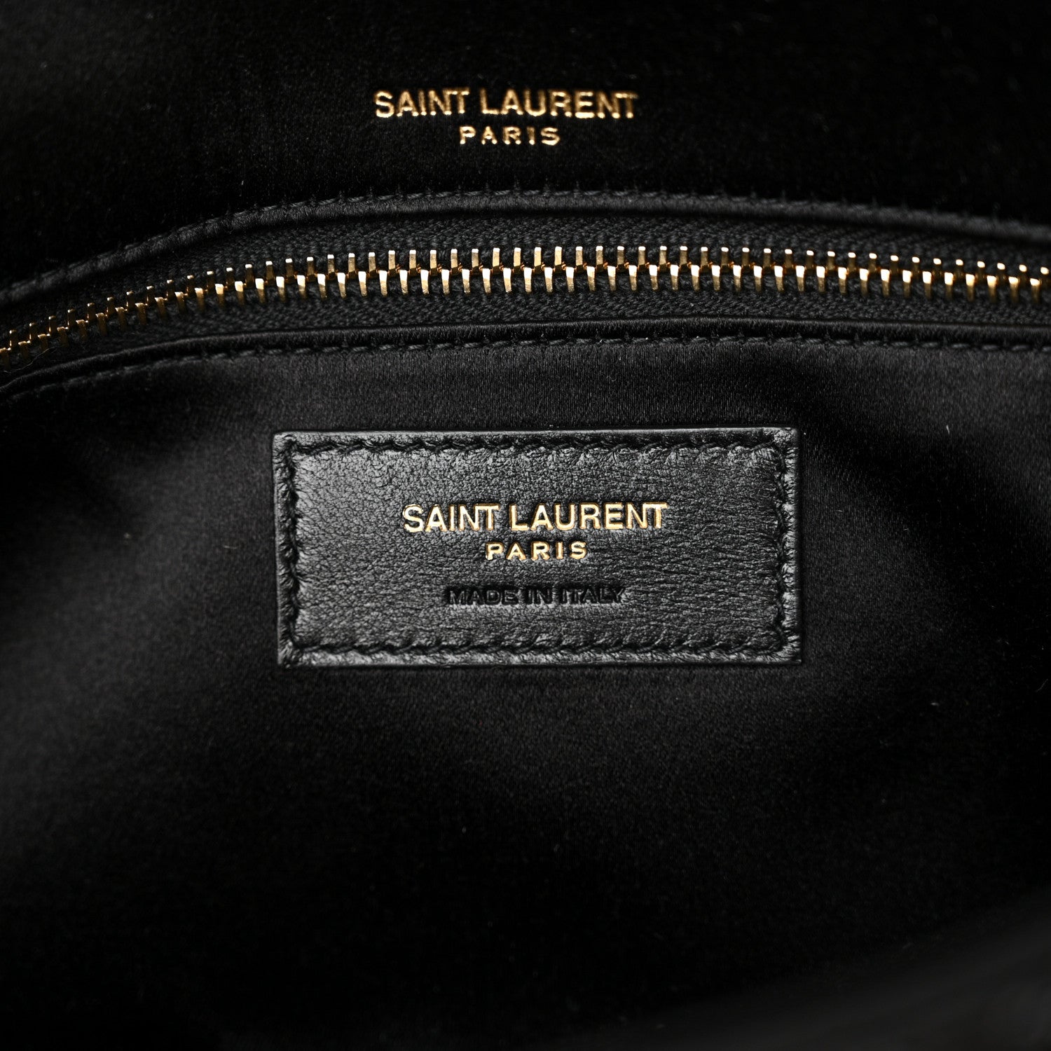 Saint Laurent Sequin Satin Monogram Tassel Kate 99 Black 6 of 10