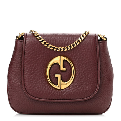 Gucci Cellarius Calfskin Small 1973 Chain Shoulder Bag Cherry Gloss 1 of 9