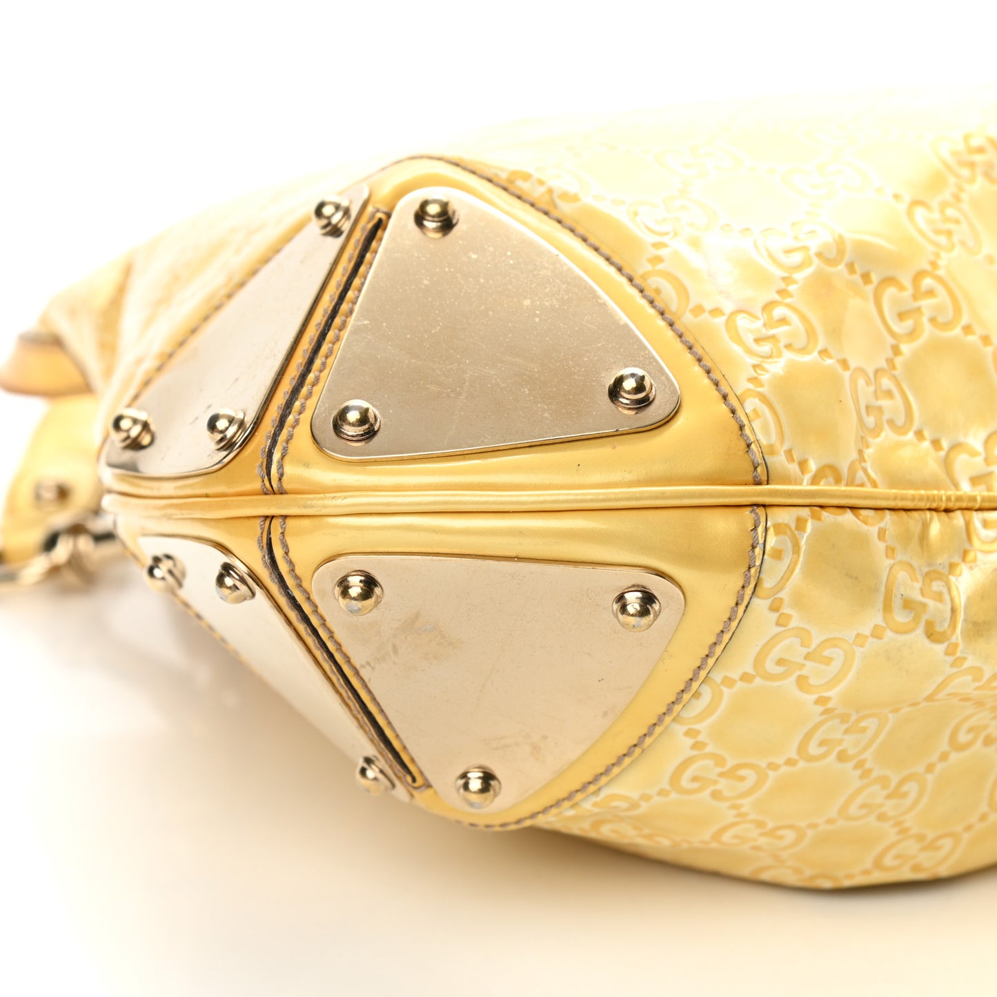 Shine Guccissima Medium Indy Top Handle Hobo Yellow