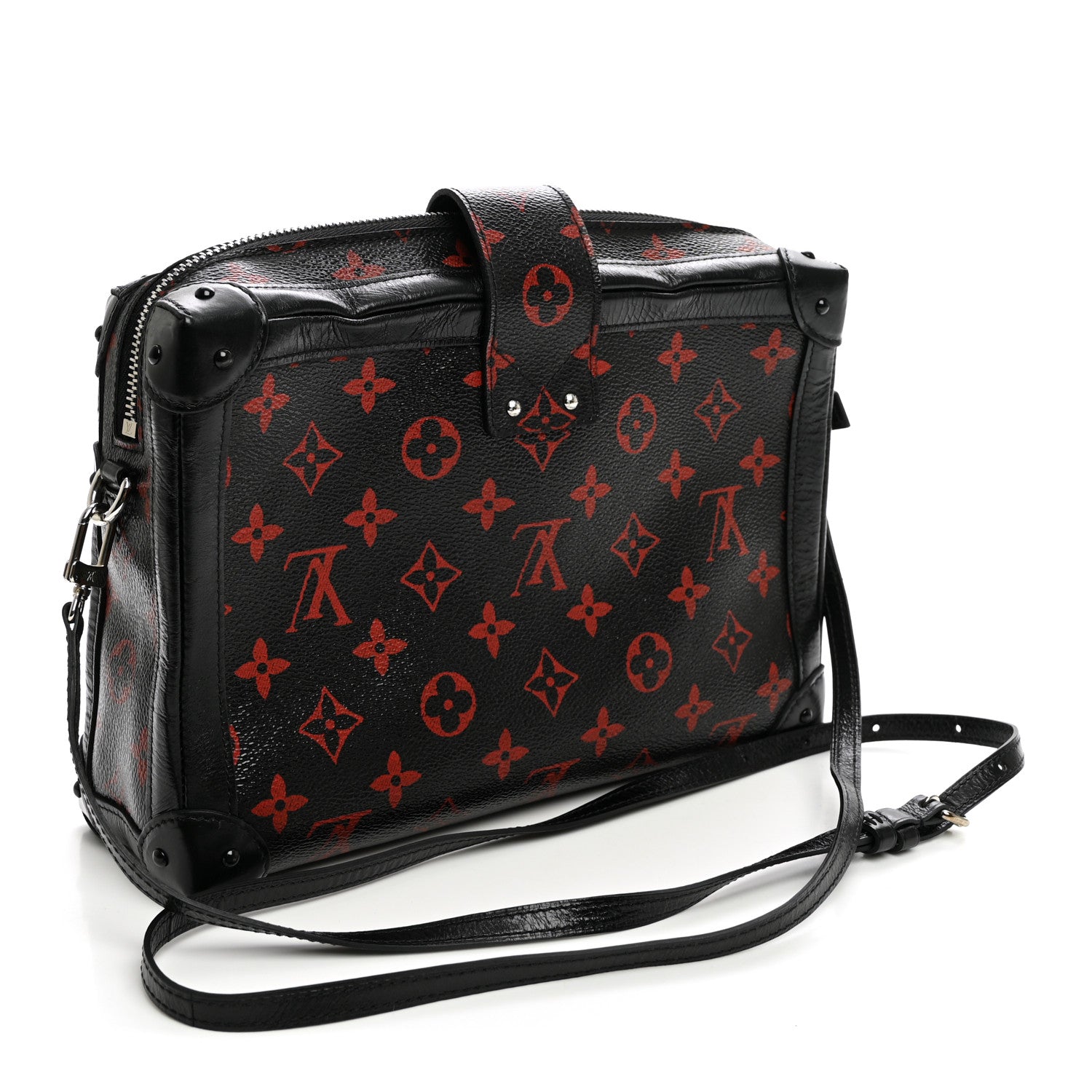 Louis Vuitton Monogram Petite Malle Soft MM Infrarouge 3 of 11