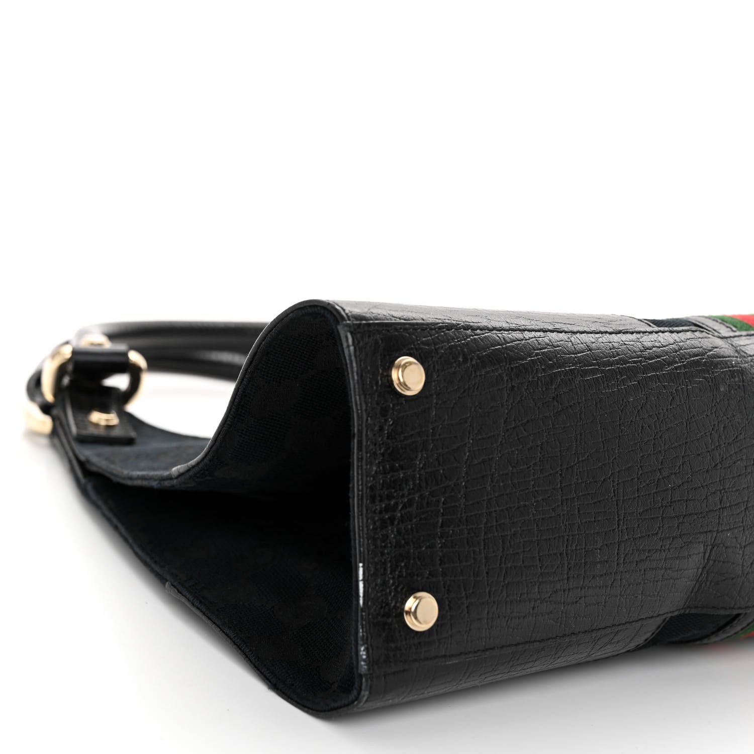Gucci Monogram Web Junco Shoulder Bag Black 16 of 25