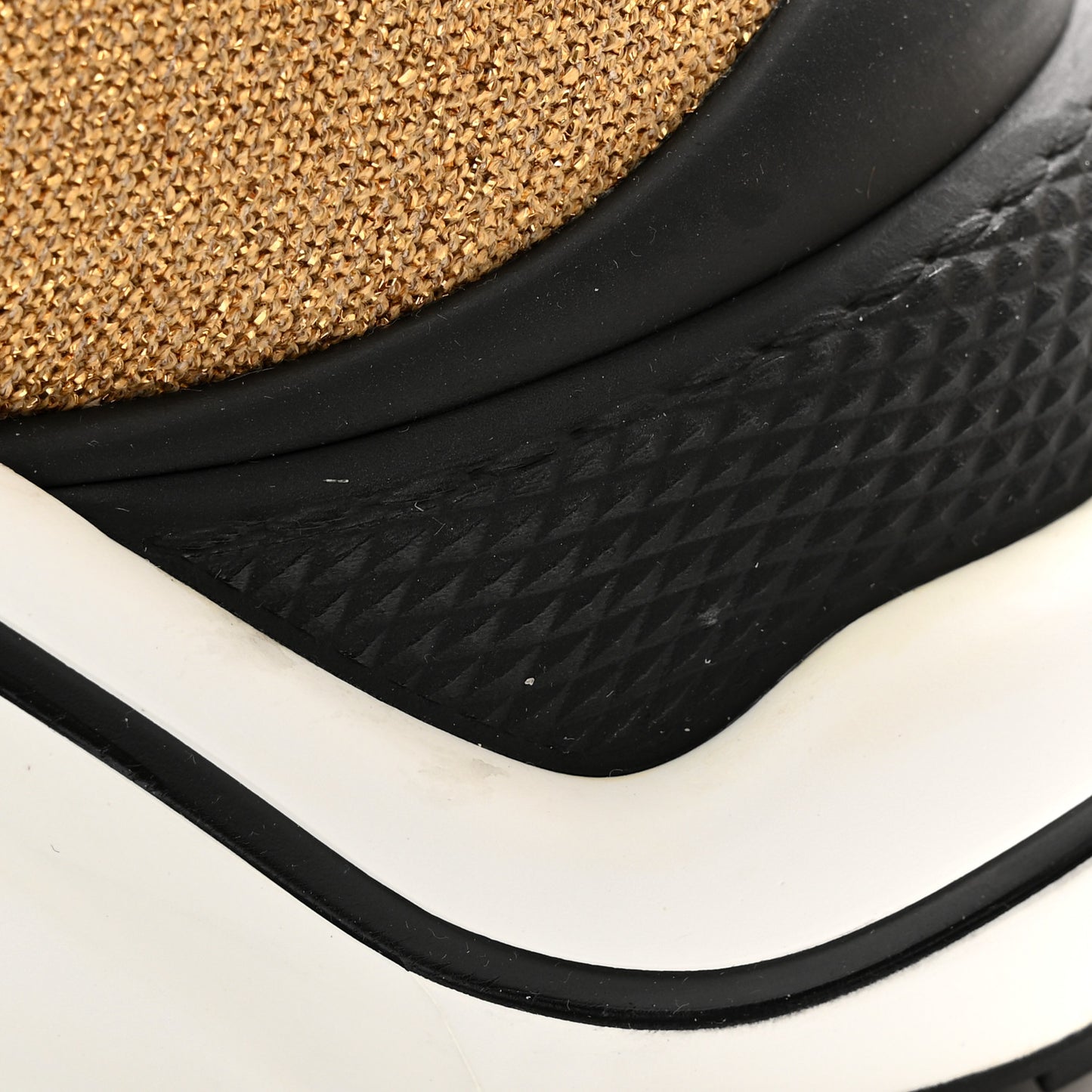 Glitter Stretch Textile Monogram LV Archlight Sneaker Boots 38 Gold Black