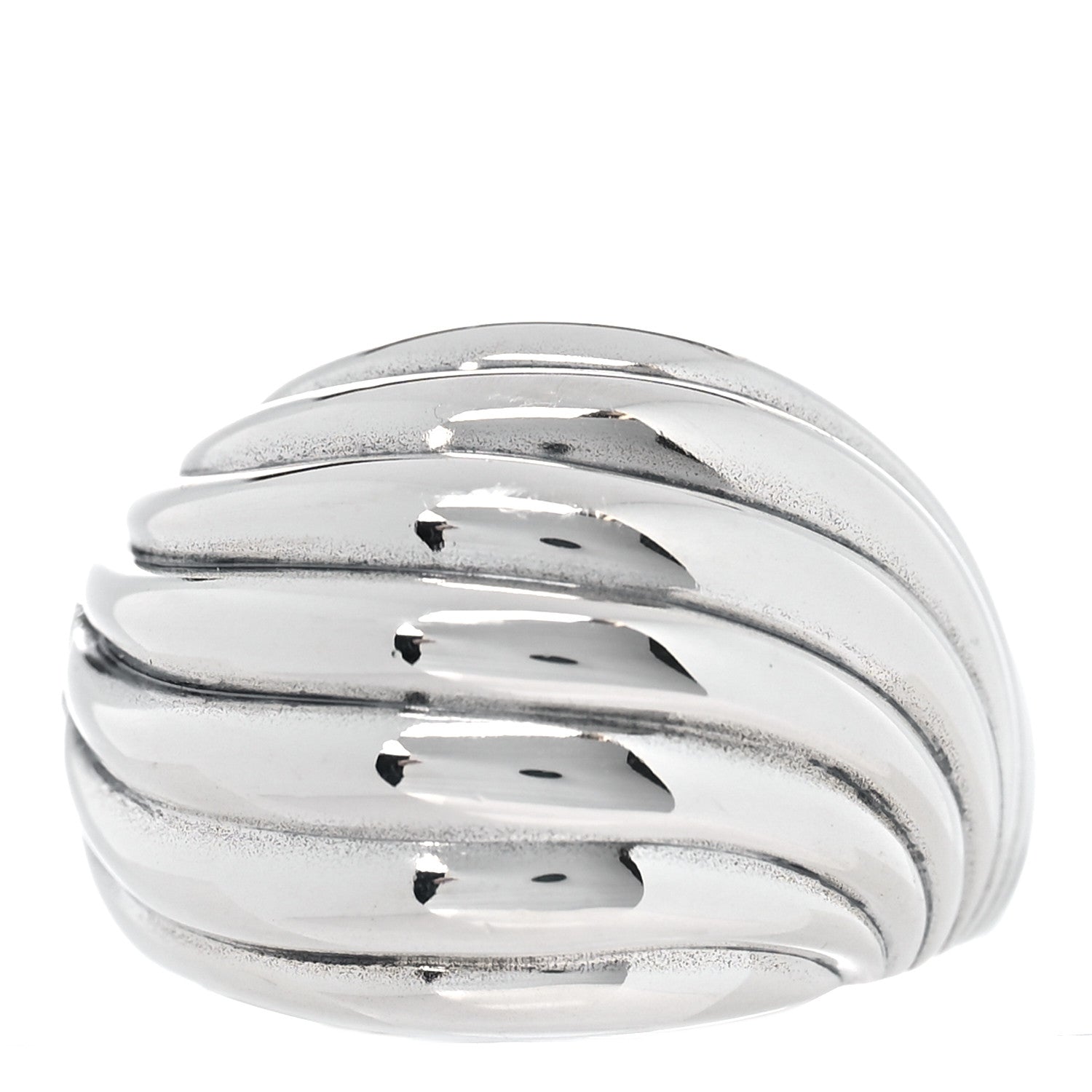 David Yurman Sterling Silver Sculpted Cable Ring 54 7 1 of 5