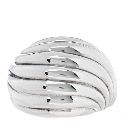 David Yurman Sterling Silver Sculpted Cable Ring 54 7 1 of 5