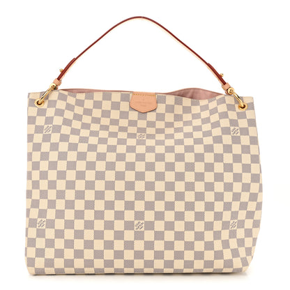 Louis Vuitton Damier Azur Graceful MM Rose Ballerine 1 of 11