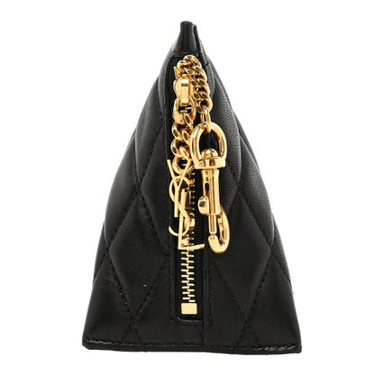 Saint Laurent Lambskin Quilted Berlingo Bag Charm Black 1 of 9
