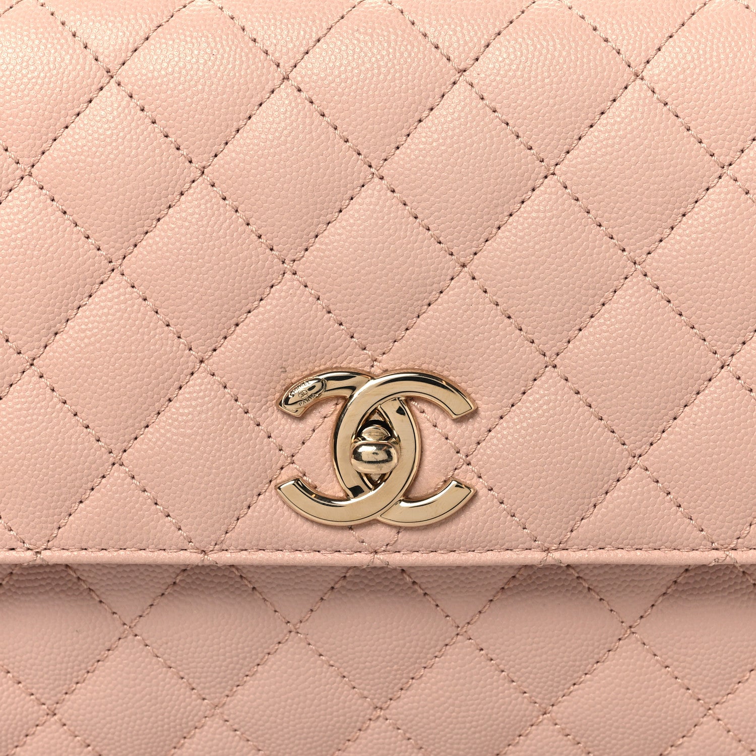 Chanel Caviar Quilted Small Coco Handle Flap Light Pink 8 of 13