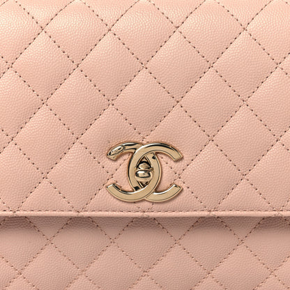 Chanel Caviar Quilted Small Coco Handle Flap Light Pink 8 of 13