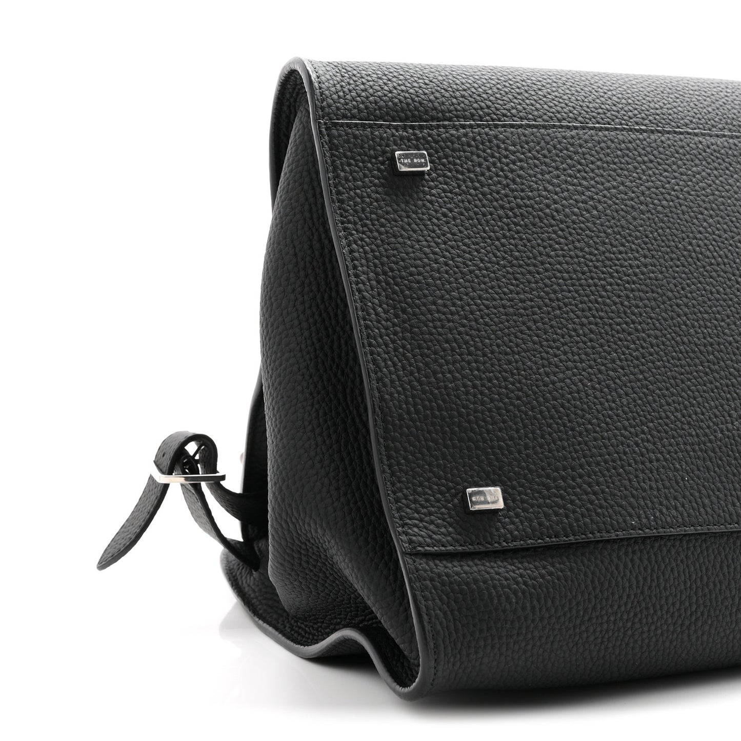 Matte Grained Calfskin Soft Margaux 15 Black