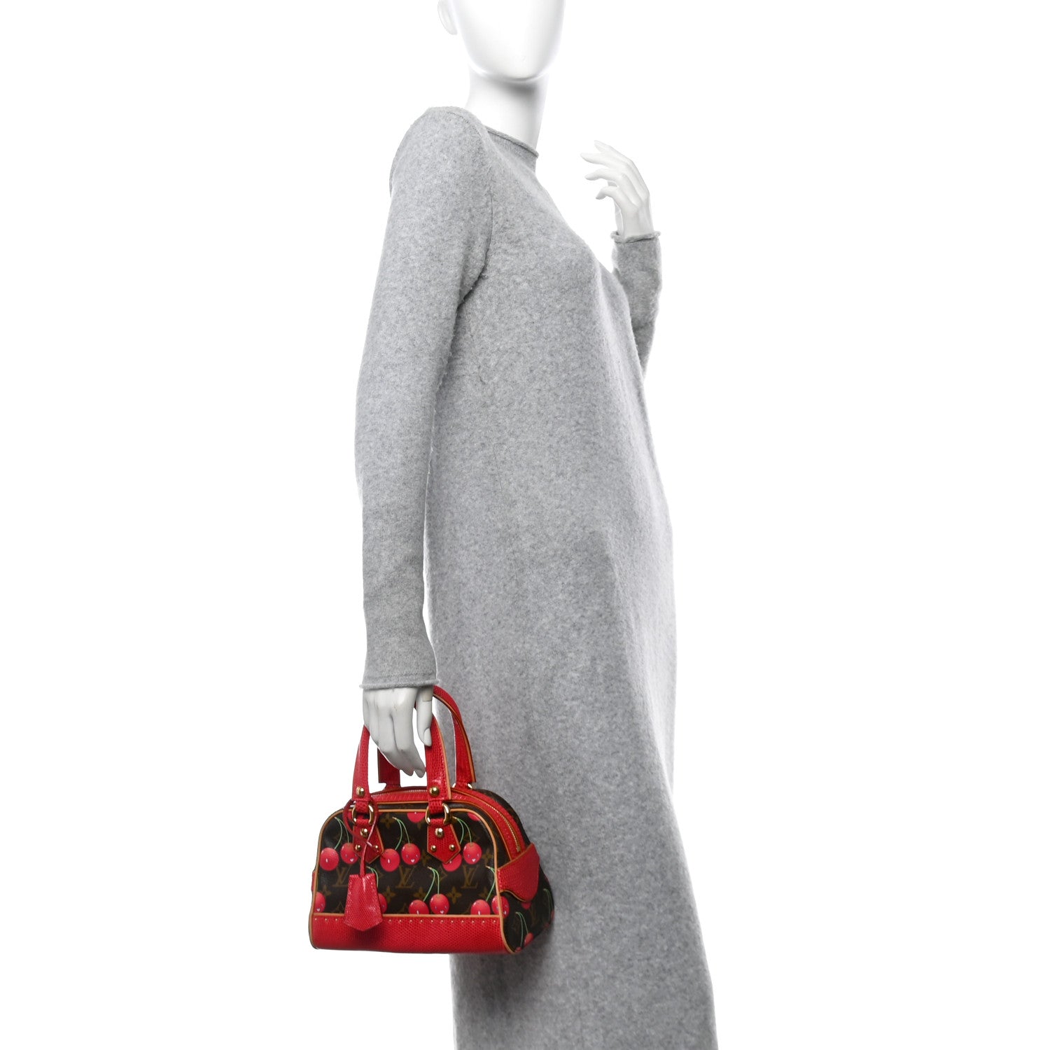 Louis Vuitton Lizard Monogram Cerises Neo Deauville 2 of 10