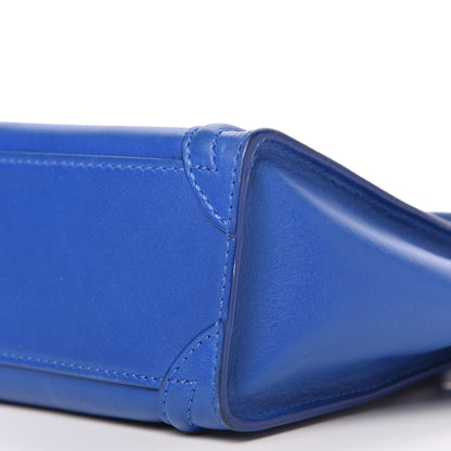 Celine Smooth Calfskin Nano Luggage Royal Blue 7 of 8
