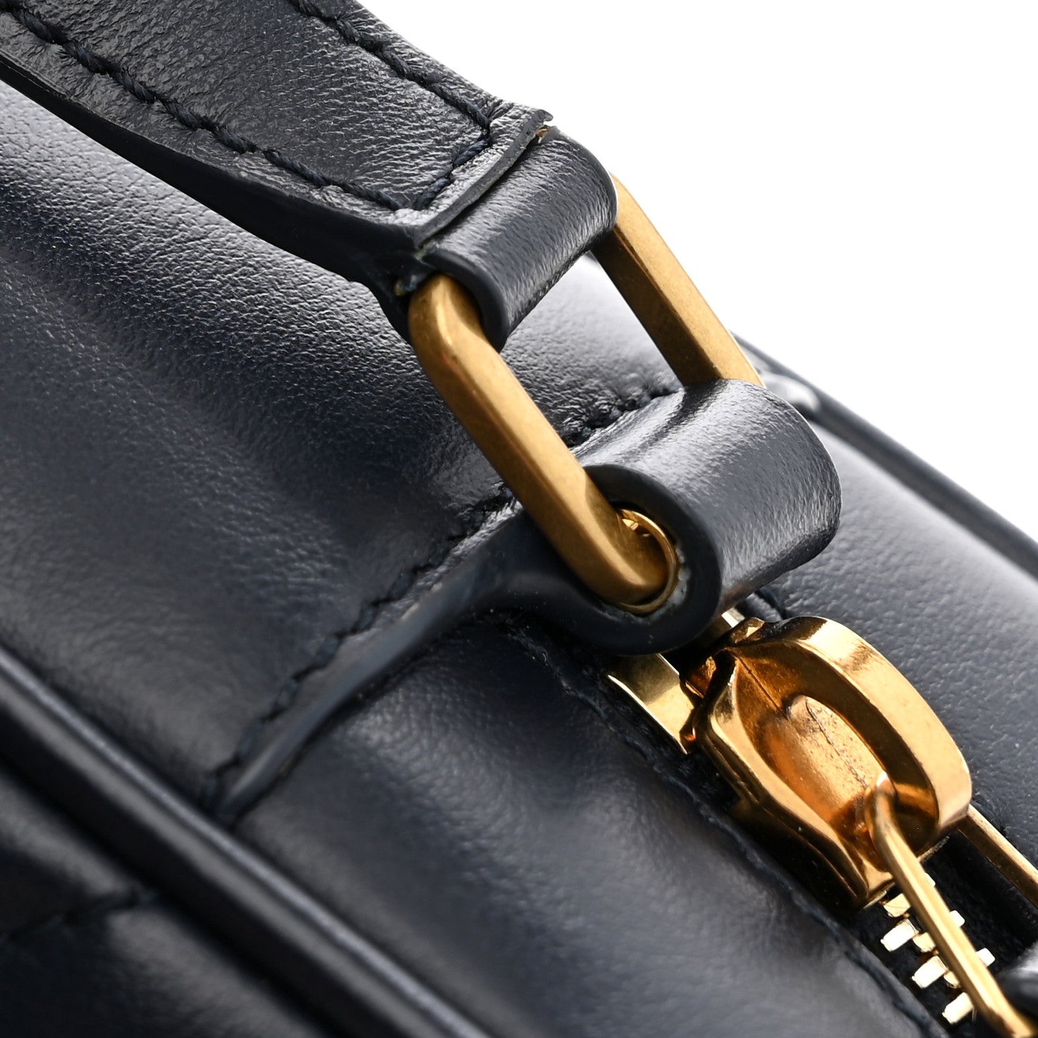 Saint Laurent Calfskin Matelasse Monogram Lou Camera Bag Navy 11 of 11