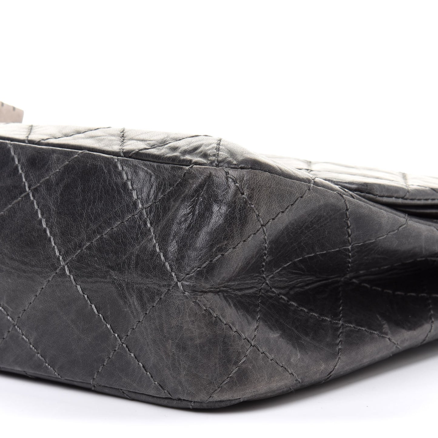 Aged Calfskin Quilted 50th Anniversary 2.55 Reissue 227 Flap Grey