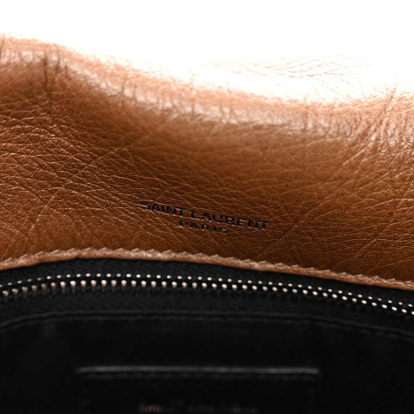 Crinkled Calfskin Matelasse Monogram Medium Niki Chain Satchel Tan Brown