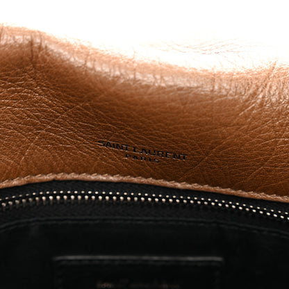 Saint Laurent Crinkled Calfskin Matelasse Monogram Medium Niki Chain Satchel Tan Brown 7 of 11