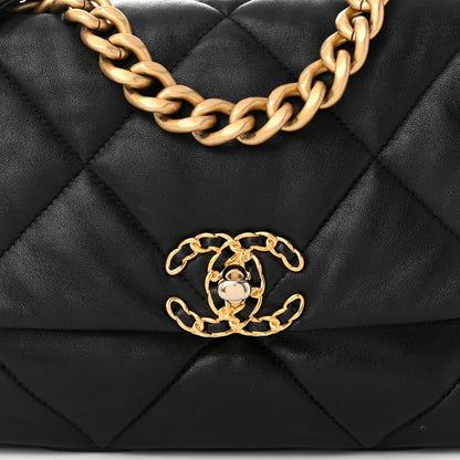 Chanel Goatskin Quilted Medium Chanel 19 Flap Black 8 of 12