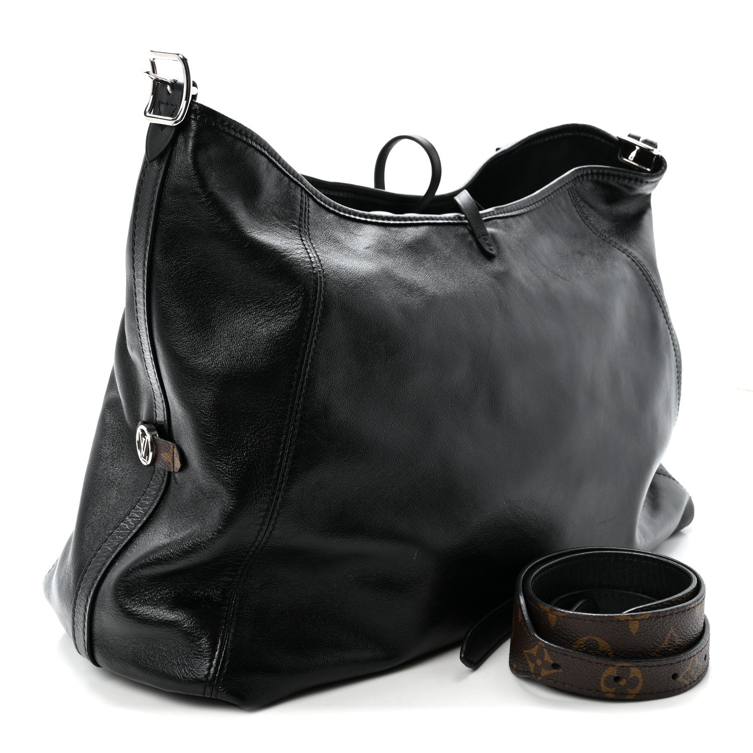 Louis Vuitton Lambskin CarryAll Vibe MM Black 1918796 – FASHIONPHILE