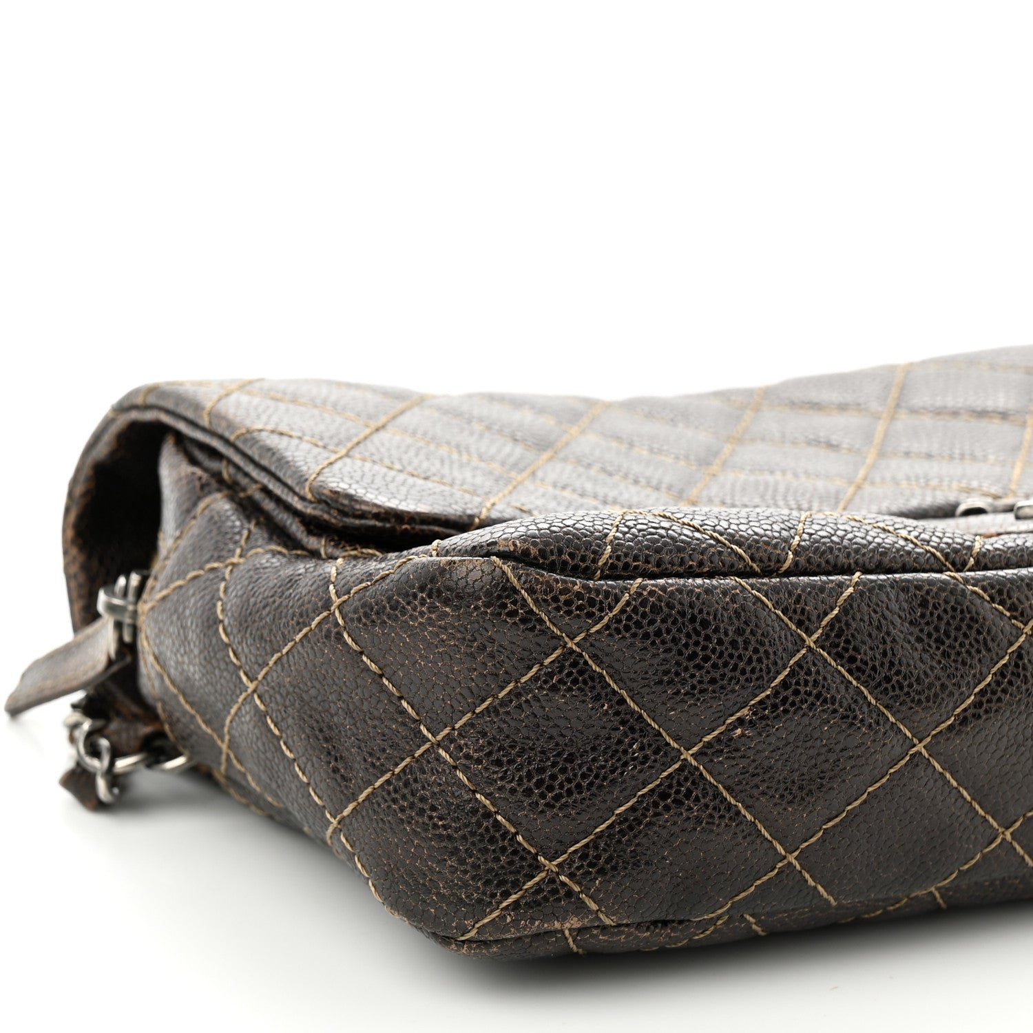 Chanel Iridescent Caviar Quilted Small Chic Flap Brown 9 of 12