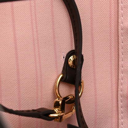 Louis Vuitton Damier Ebene Neo Neverfull MM Rose Ballerine 10 of 10