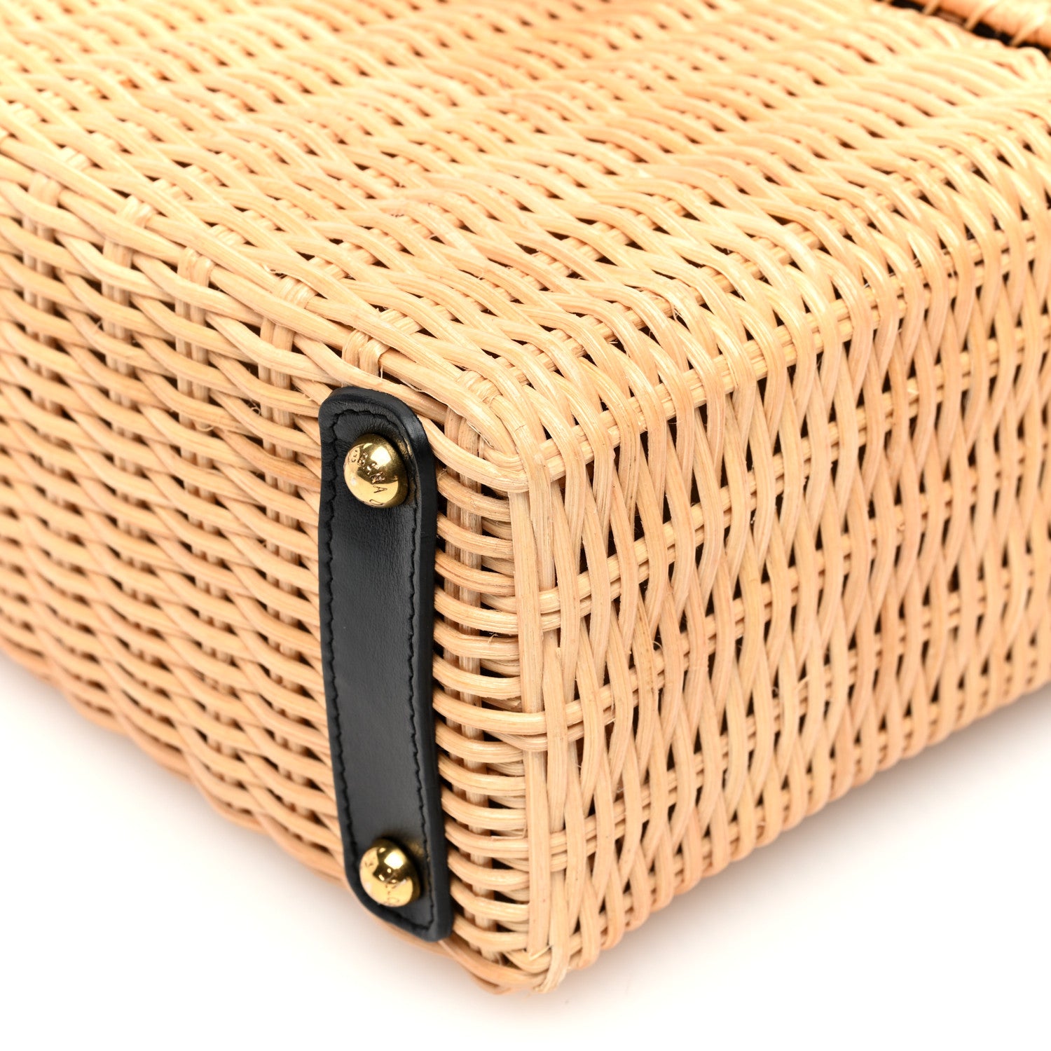 Dolce & Gabbana Wicker Calfskin Crossbody Bag Black 9 of 9