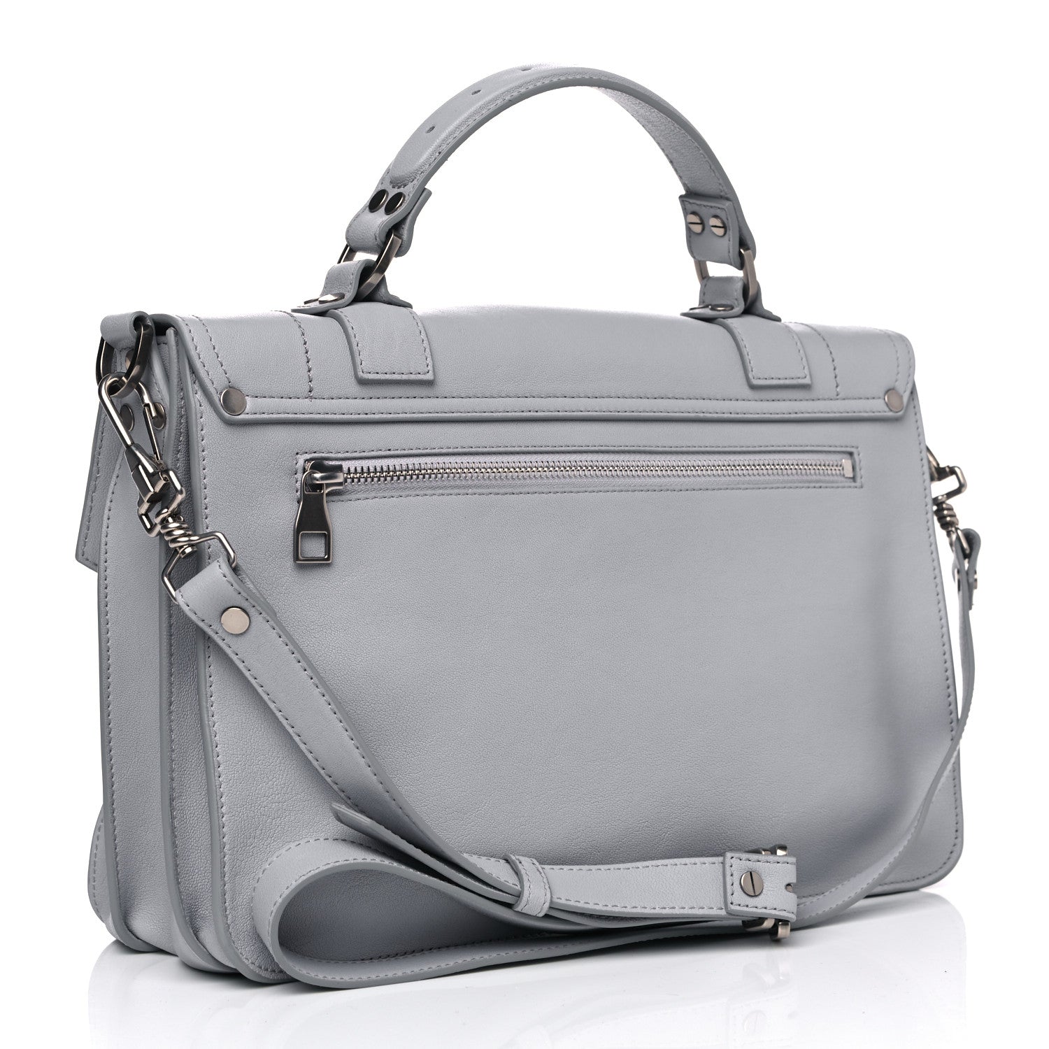 Proenza Schouler Lambskin Medium PS1 Satchel Dove Grey 2 of 6