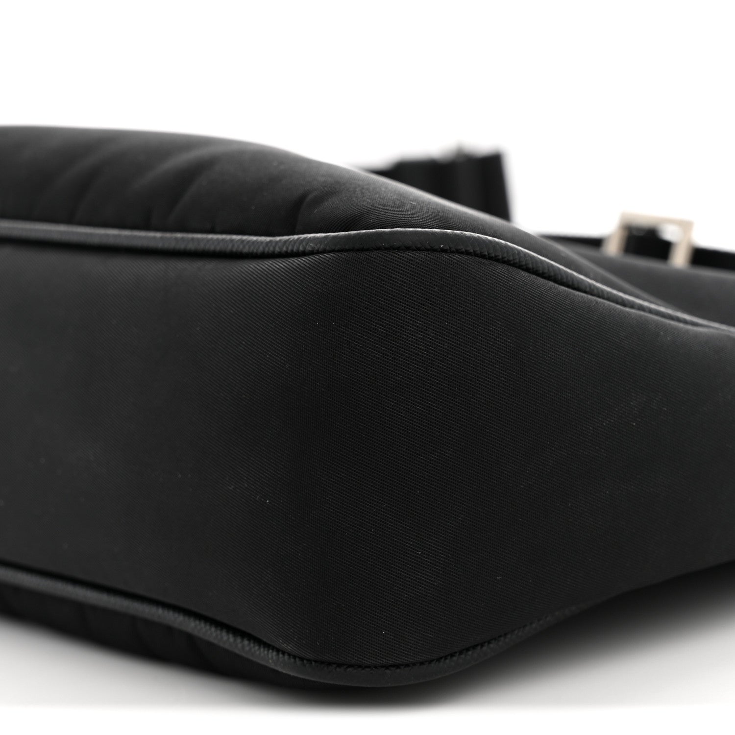 Prada Re-Nylon Saffiano Pocket Zippered Shoulder Bag Black 10 of 13