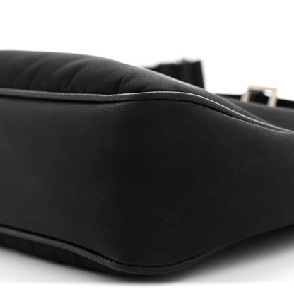 Prada Re-Nylon Saffiano Pocket Zippered Shoulder Bag Black 10 of 13