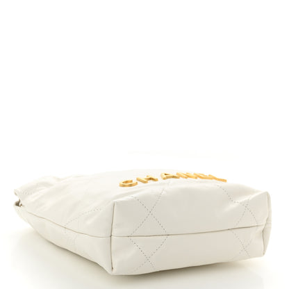 Chanel Shiny Calfskin Quilted Mini Chanel 22 White 4 of 10