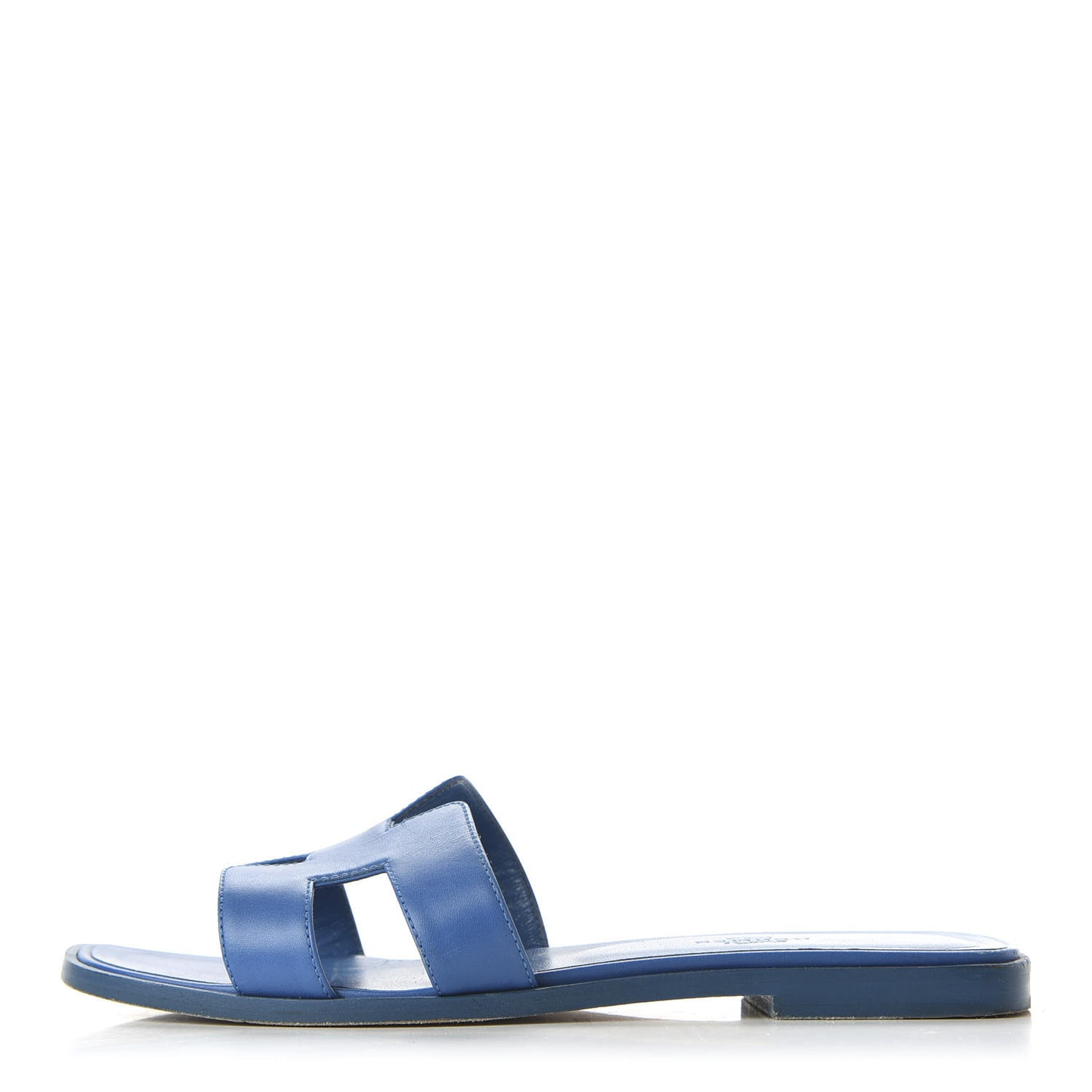 Calfskin Oran Sandals 37.5 Bleu De Chine