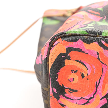 Louis Vuitton Monogram Roses Neverfull MM 13 of 15