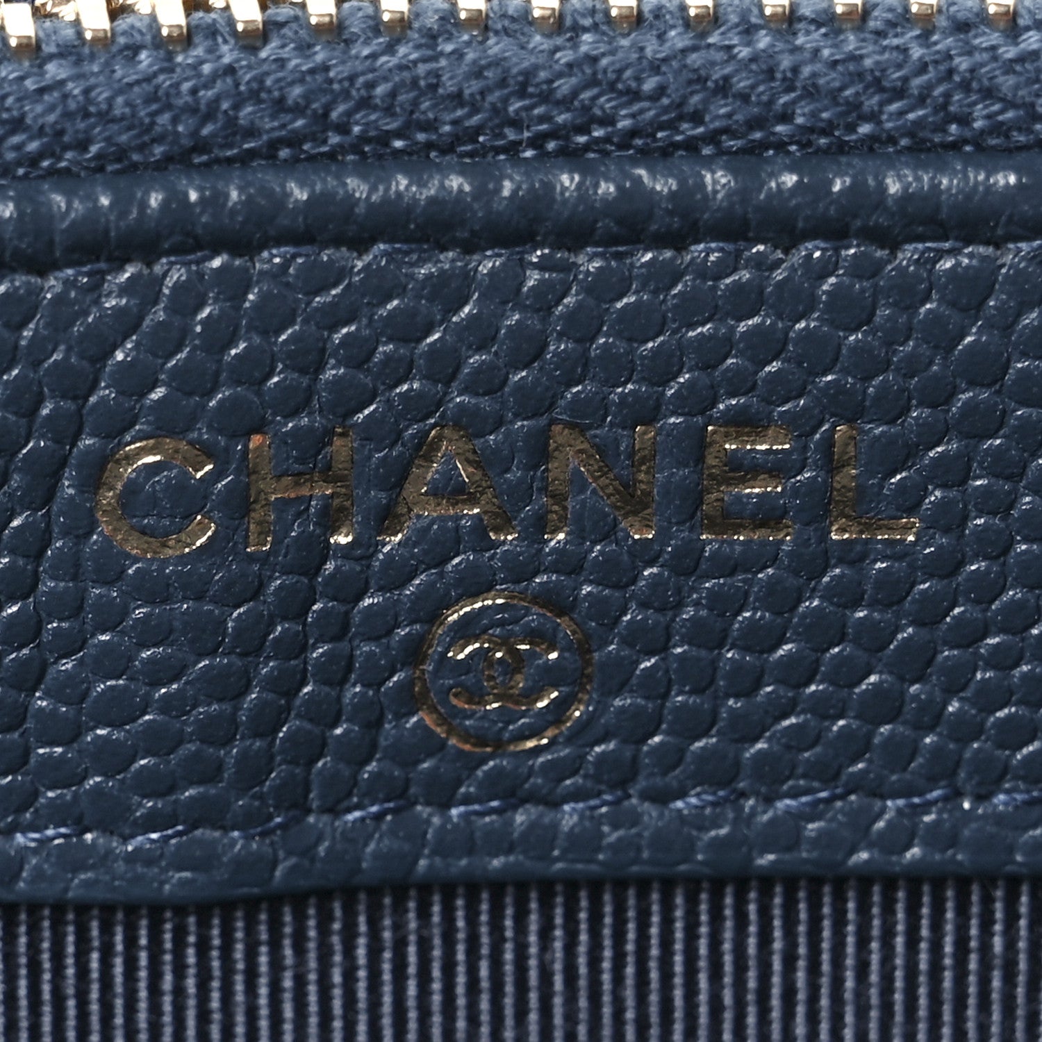 Chanel Caviar Quilted Small Clutch With Chain Blue 6 of 11