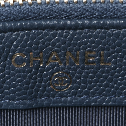 Chanel Caviar Quilted Small Clutch With Chain Blue 6 of 11