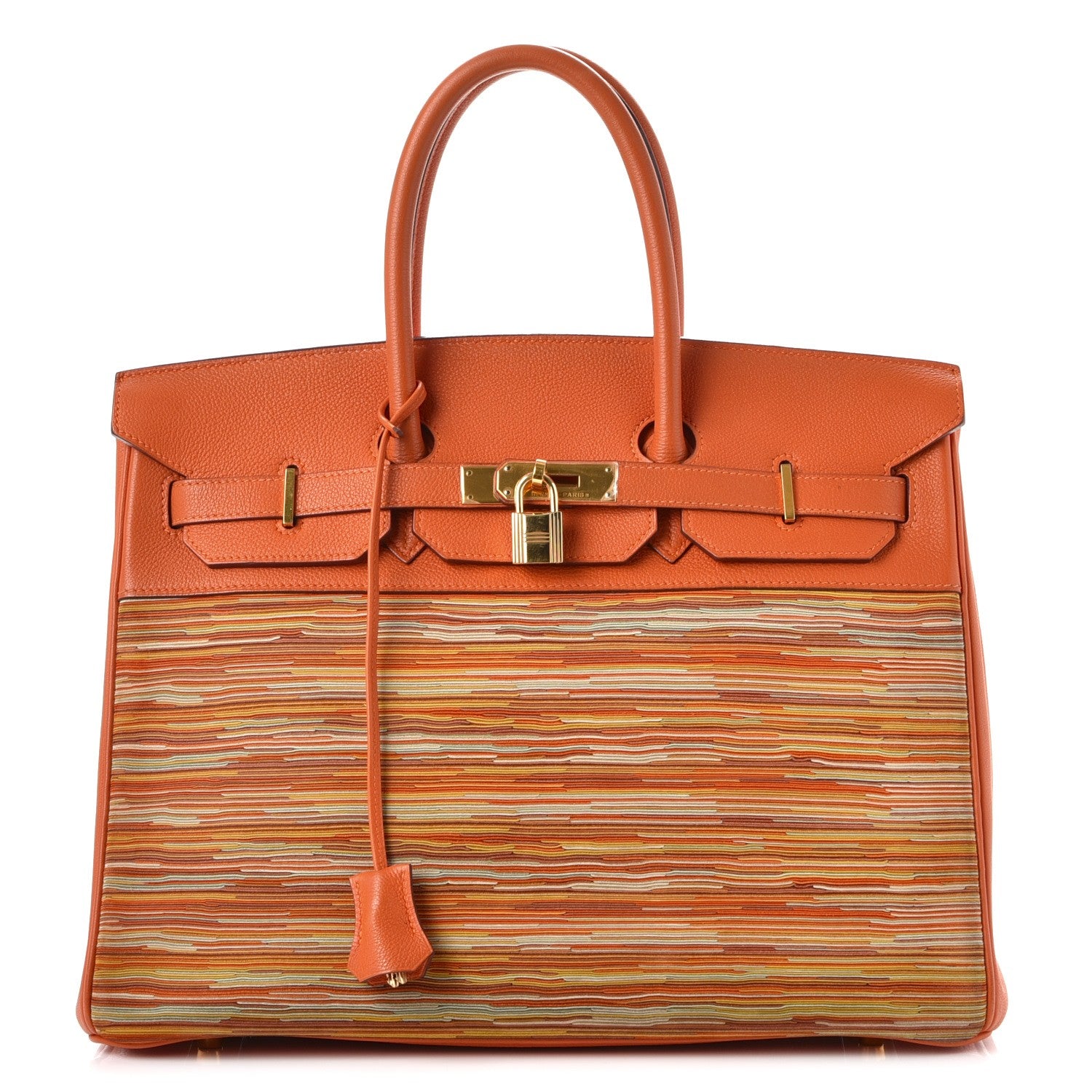 Hermes Togo Vibrato Birkin 35 Orange 1 of 37