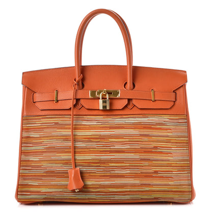 Hermes Togo Vibrato Birkin 35 Orange 1 of 37