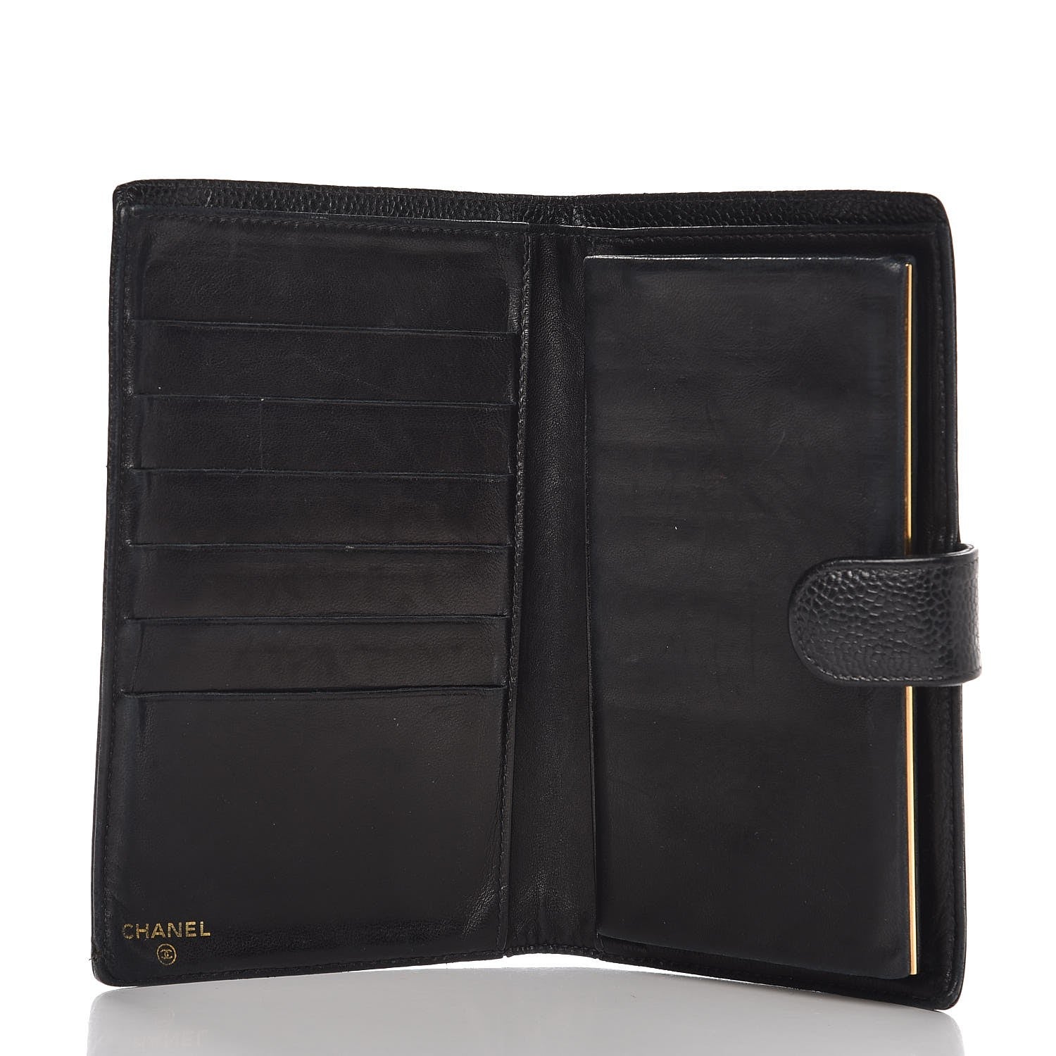Chanel Caviar Timeless CC French Wallet Black 5 of 15