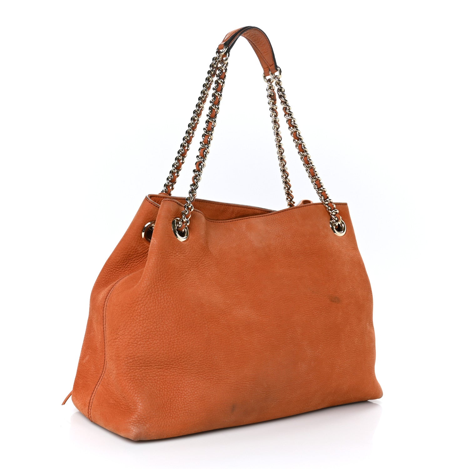 Gucci Vitello Range Medium Soho Chain Shoulder Bag Old Whisky 3 of 14