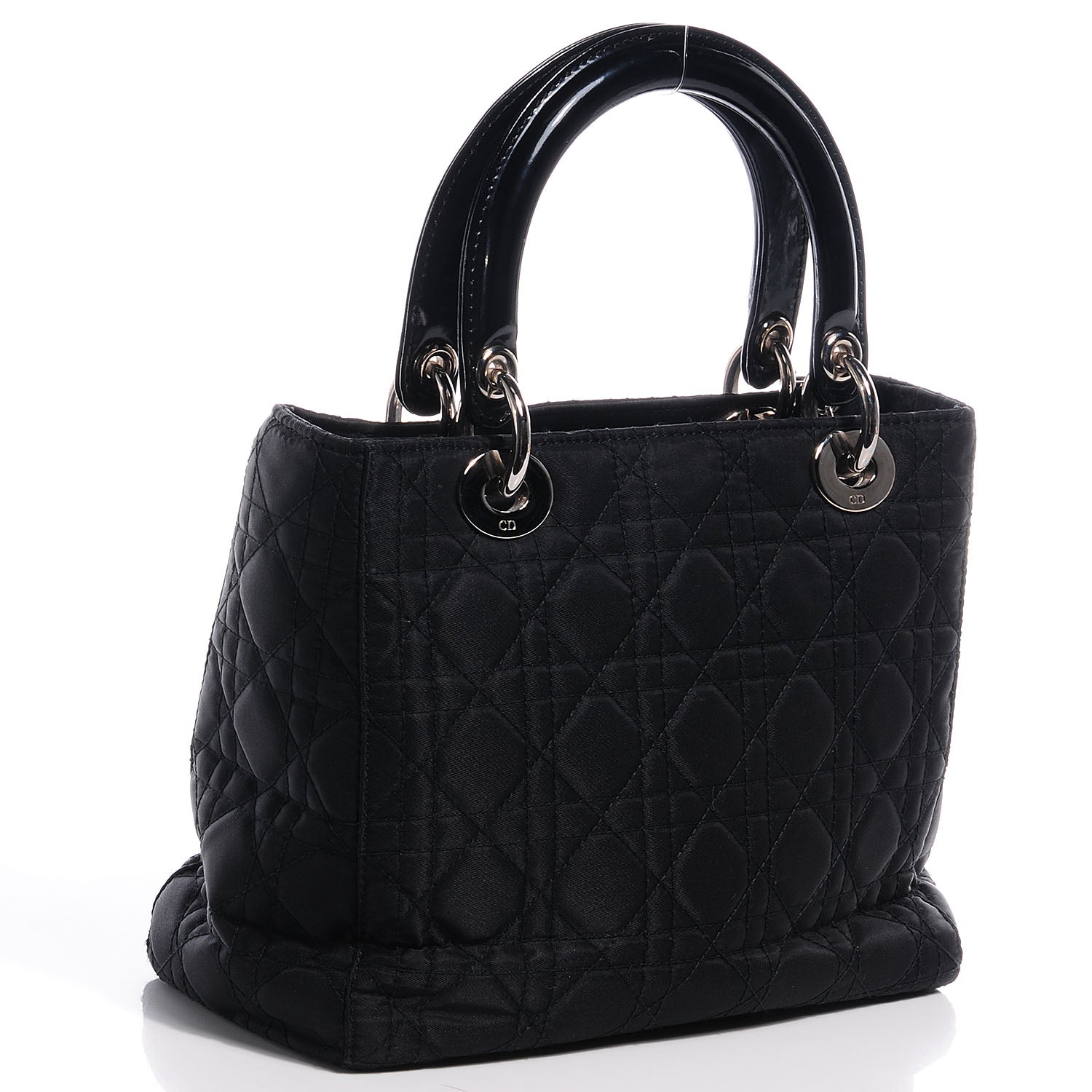 Christian Dior Nylon Cannage Medium Lady Dior Black 3 of 8