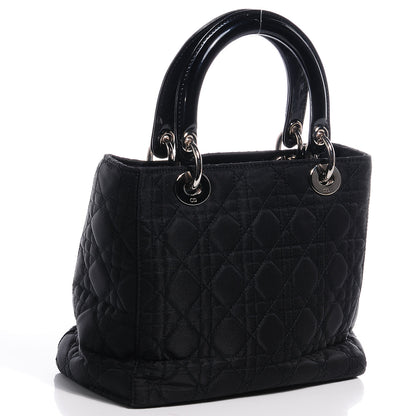 Christian Dior Nylon Cannage Medium Lady Dior Black 3 of 8