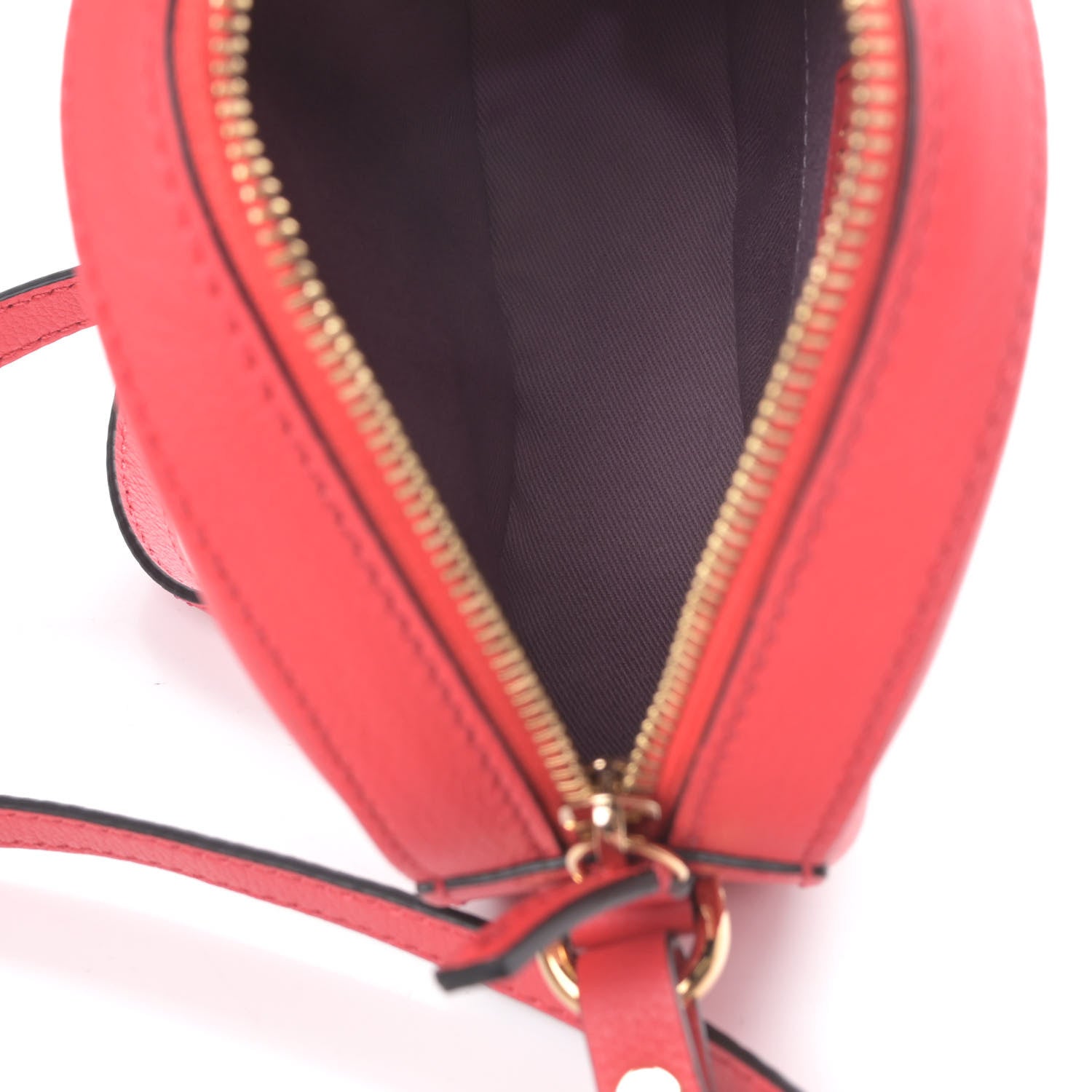 Versace Calfskin La Medusa Round Camera Bag Red 5 of 9