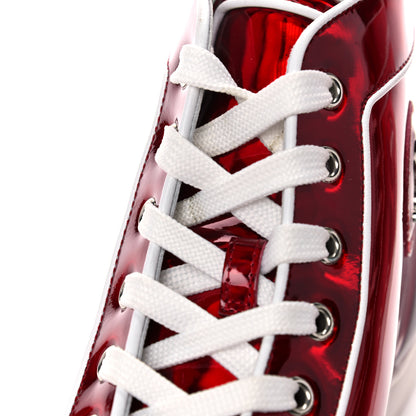 Christian Louboutin Patent Mens Louis Orlato Flat Sneakers 42 Red 8 of 12