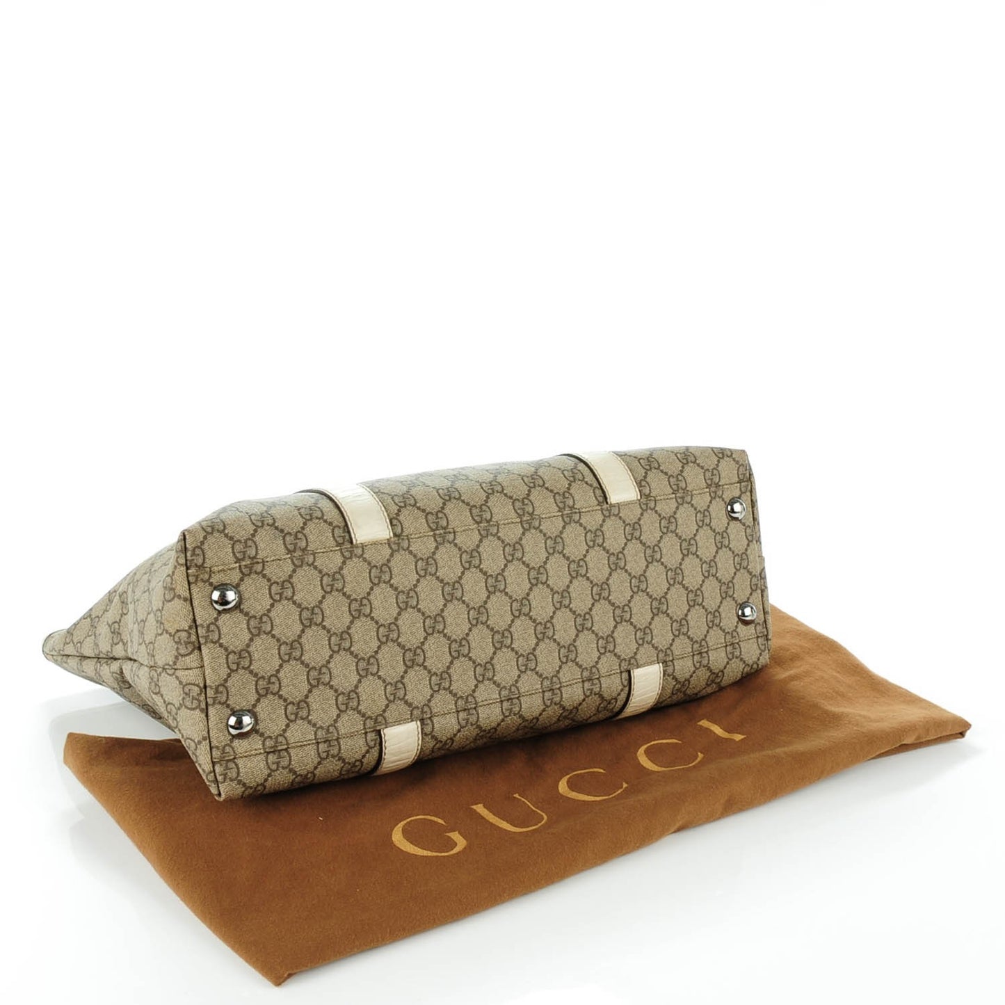 GG Plus Monogram Medium Joy Tote Off White