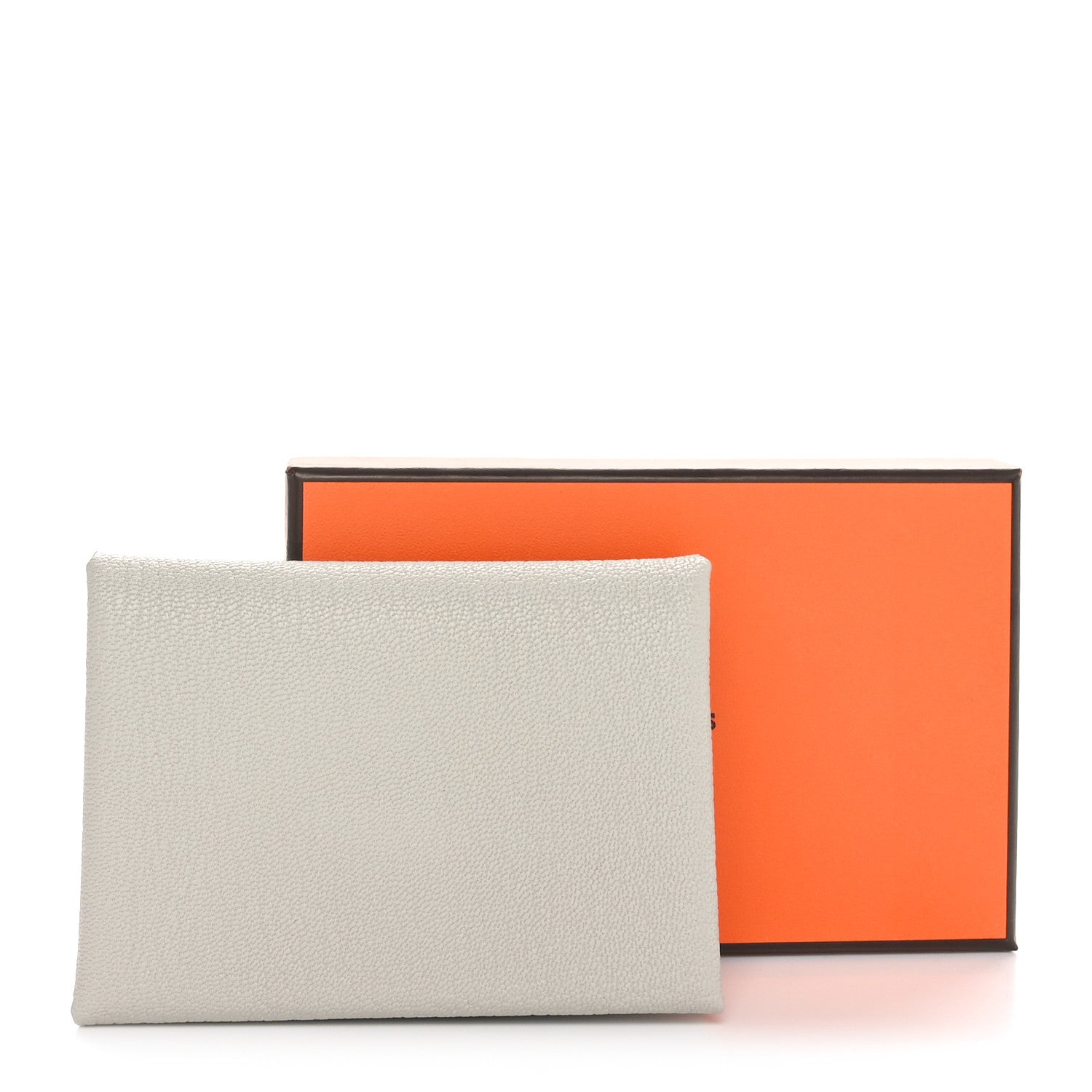 Hermes Chevre Mysore Calvi Duo Card Case Gris Perle 9 of 9