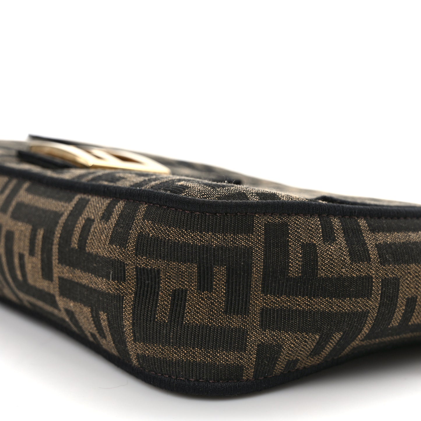 Fabric Jacquard FF 1974 Medium Baguette Tobacco Moro Black