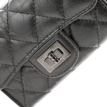 Chanel Aged Calfskin Quilted Reissue Flap Card Holder So Black 11 of 12