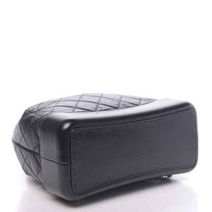 Chanel Aged Calfskin Quilted Gabrielle Backpack Black 3 of 11