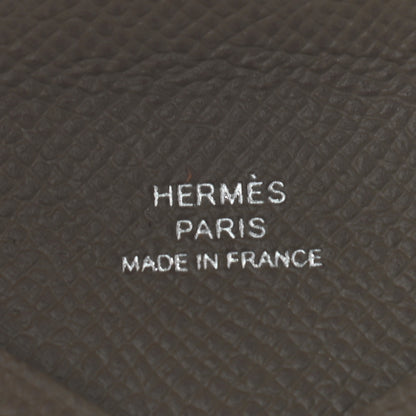 Hermes Epsom Calvi Card Case Etoupe 6 of 6